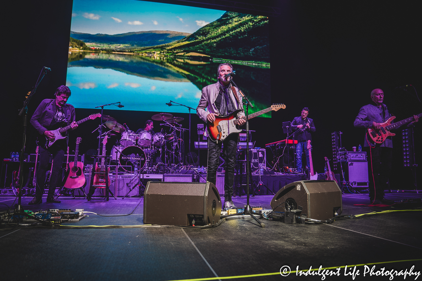 Kenny Loggins and his band performing "Keep the Fire" during his "This Is It!" farewell tour stop at The Family Arena in St. Charles, MO on August 17, 2023.