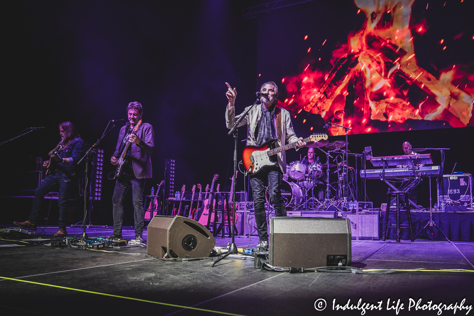 Kenny Loggins performing "Keep the Fire" during his "This Is It!" farewell tour stop at The Family Arena in St. Charles, MO on August 17, 2023.