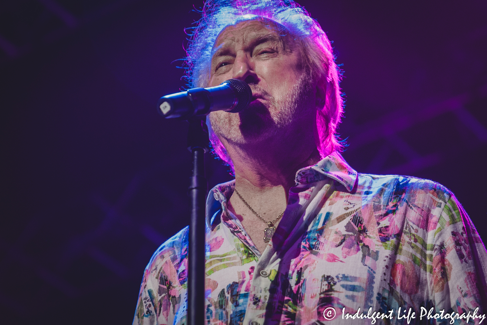 Lead singer Duane Allen of country and gospel music group The Oak Ridge Boys live in concert at Ameristar Casino in Kansas City, MO on October 6, 2023.