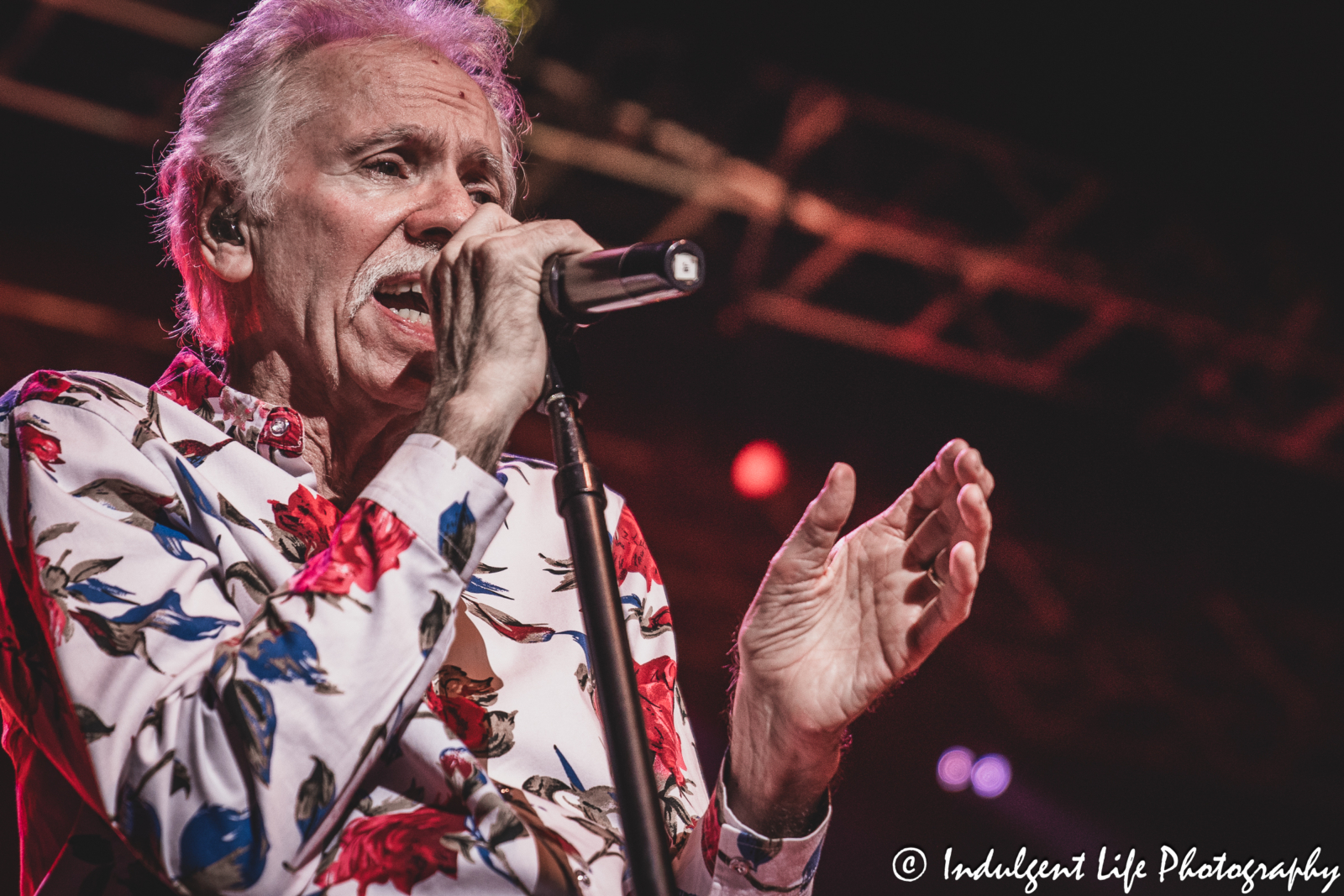 Tenor singer Joe Bonsall of country and gospel music group The Oak Ridge Boys live in concert at Ameristar Casino in Kansas City, MO on October 6, 2023.