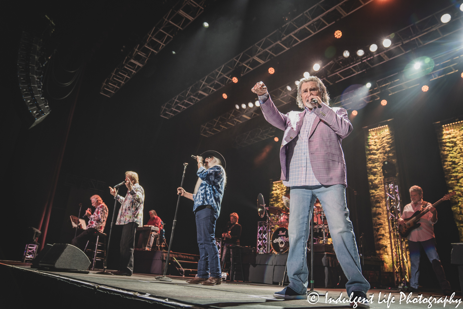 The Oak Ridge Boys performing live on the group's "American Made" farewell tour at Ameristar Casino's Star Pavilion in Kansas City, MO on October 6, 2023.