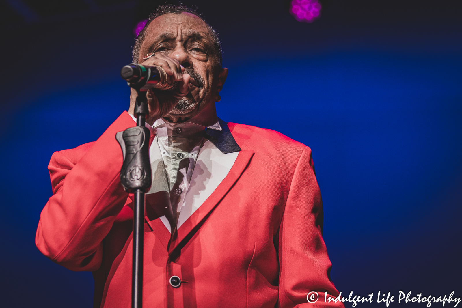The Temptations group member Ron Tyson performing live in concert at Ameristar Casino's Star Pavilion in Kansas City, MO on October 7, 2023.