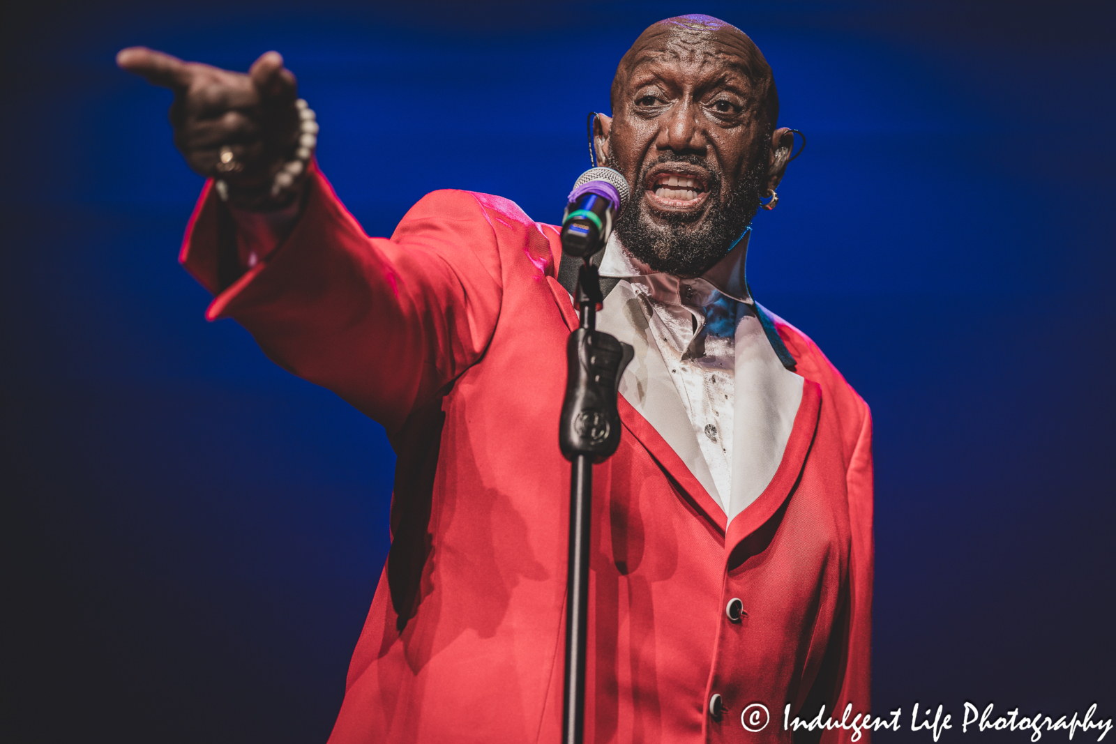 The Temptations founding member Otis Williams performing live in concert at Ameristar Casino's Star Pavilion in Kansas City, MO on October 7, 2023.