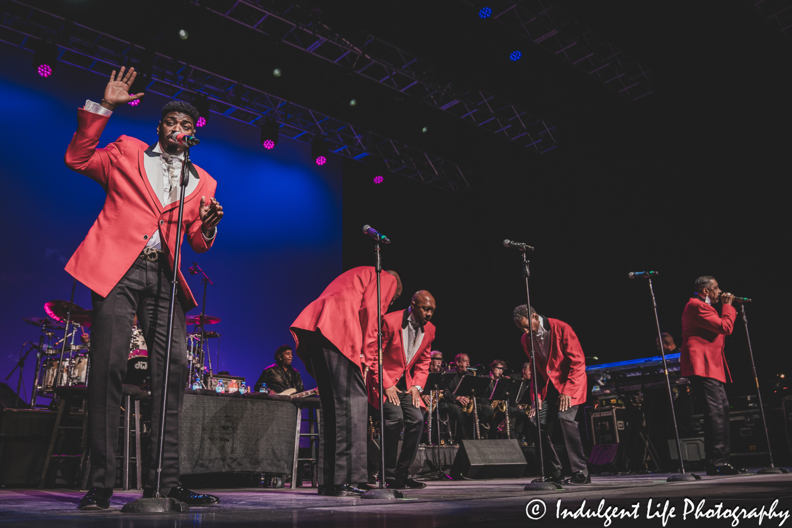 Jawan M. Jackson of The Temptations performing live with the group at Ameristar Casino in Kansas City, MO on October 7, 2023.
