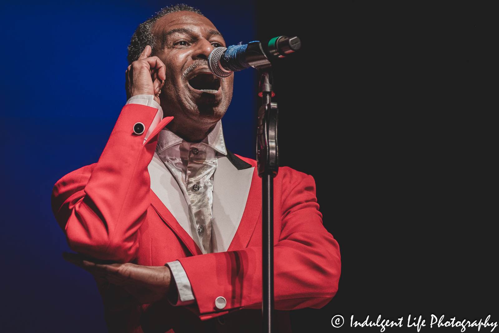The Temptations group member Terry Weeks performing live in concert at Ameristar Casino's Star Pavilion in Kansas City, MO on October 7, 2023.