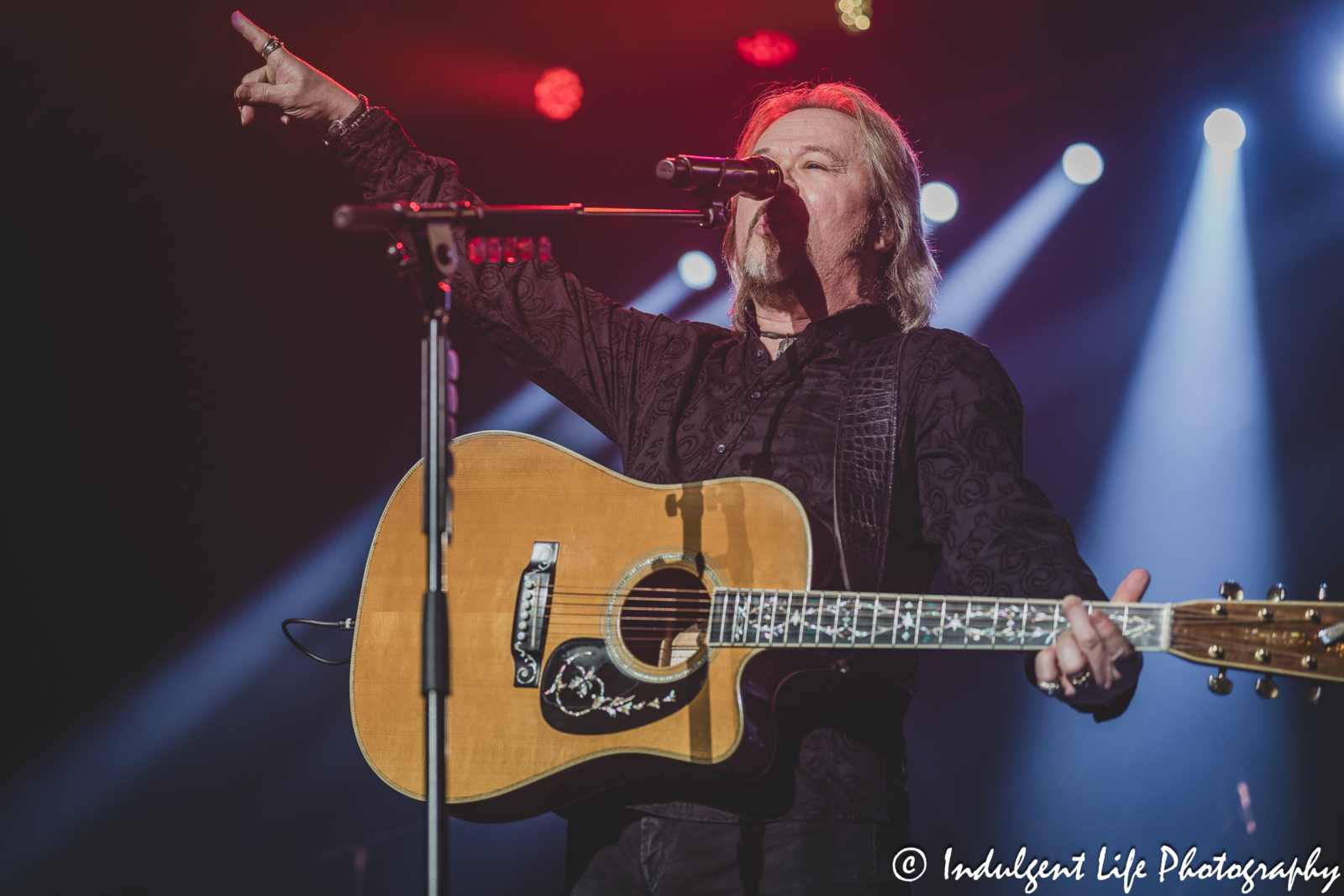 Star Pavilion live concert at Ameristar Casino in Kansas City, MO featuring Travis Tritt on September 16, 2023.