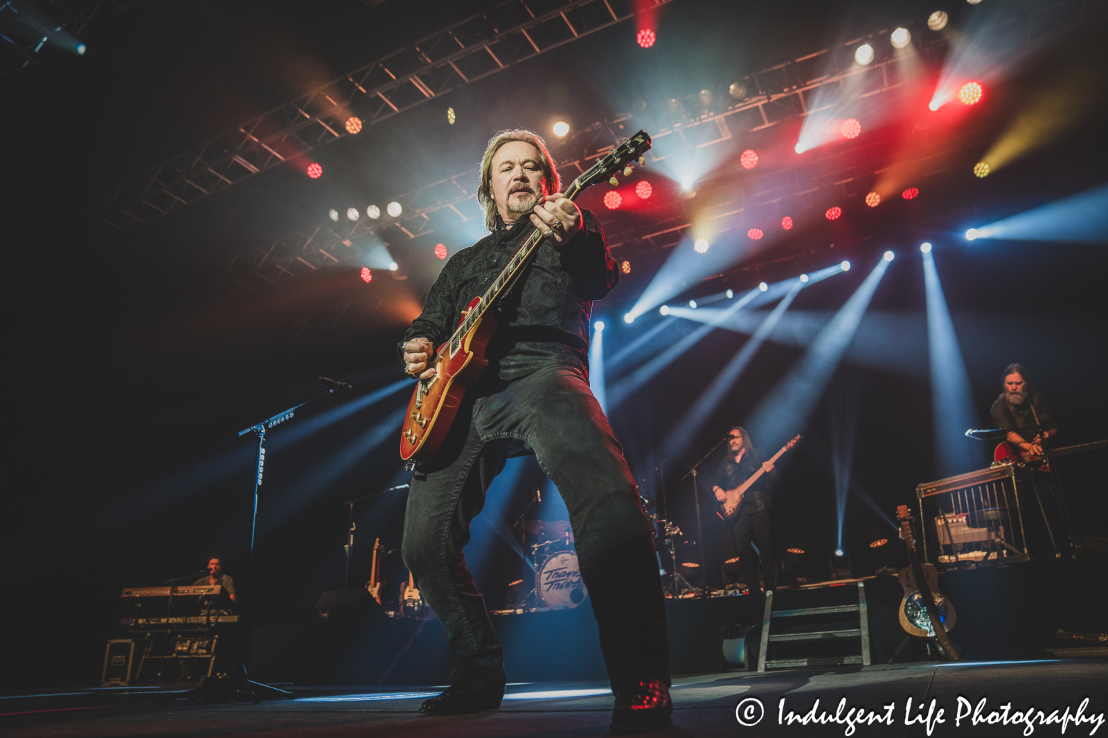 Travis Tritt opening up his live concert performance at Ameristar Casino Hotel Kansas City on September 16, 2023.