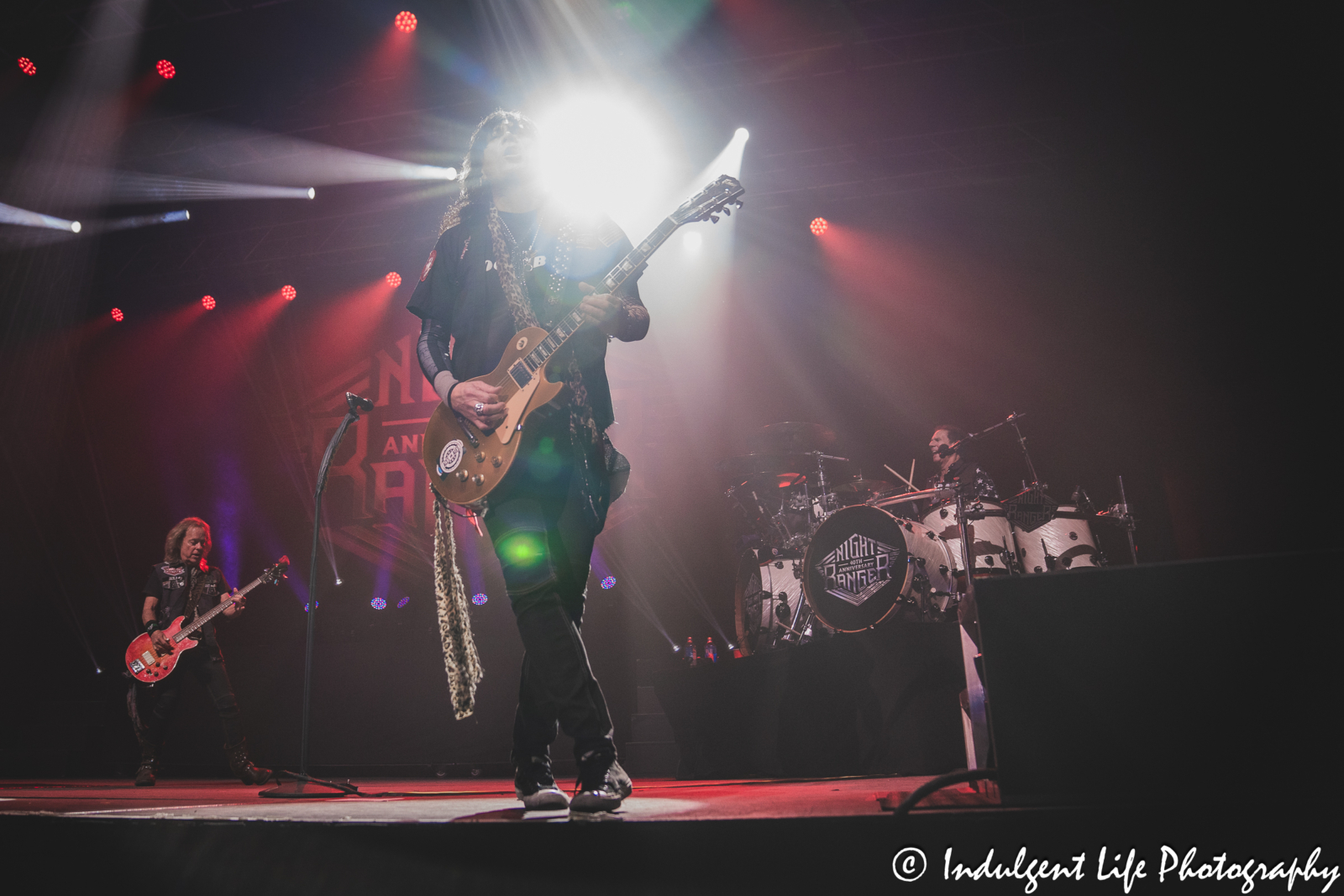 Guitar player Keri Kelly of Night Ranger live in concert at Star Pavilion inside of Ameristar Casino in Kansas City, MO on October 20, 2023.