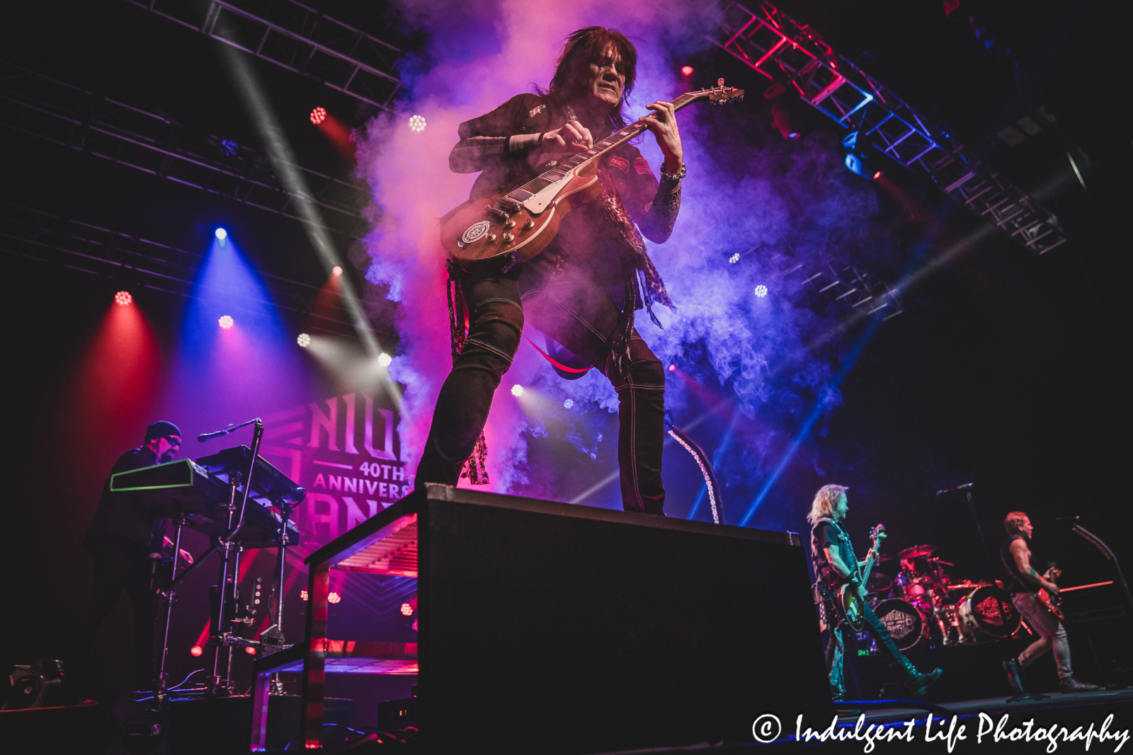 Night Ranger guitar player Keri Kelli live in concert at Star Pavilion inside of Ameristar Casino in Kansas City, MO on October 20, 2023.