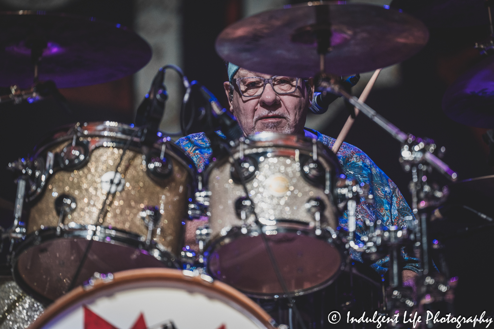 Founding member and drummer Garry Peterson of The Guess Who live in concert at Ameristar Casino's Star Pavilion in Kansas City, MO on October 21, 2023.