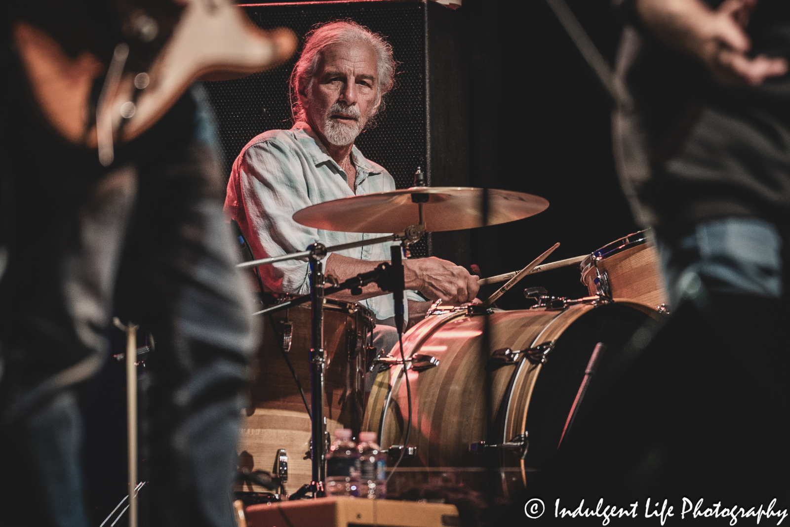 Drummer Ron Gremp of The Ozark Mountain Daredevils performing live at Ameristar Casino's Star Pavilion in Kansas City, MO on November 11, 2023.