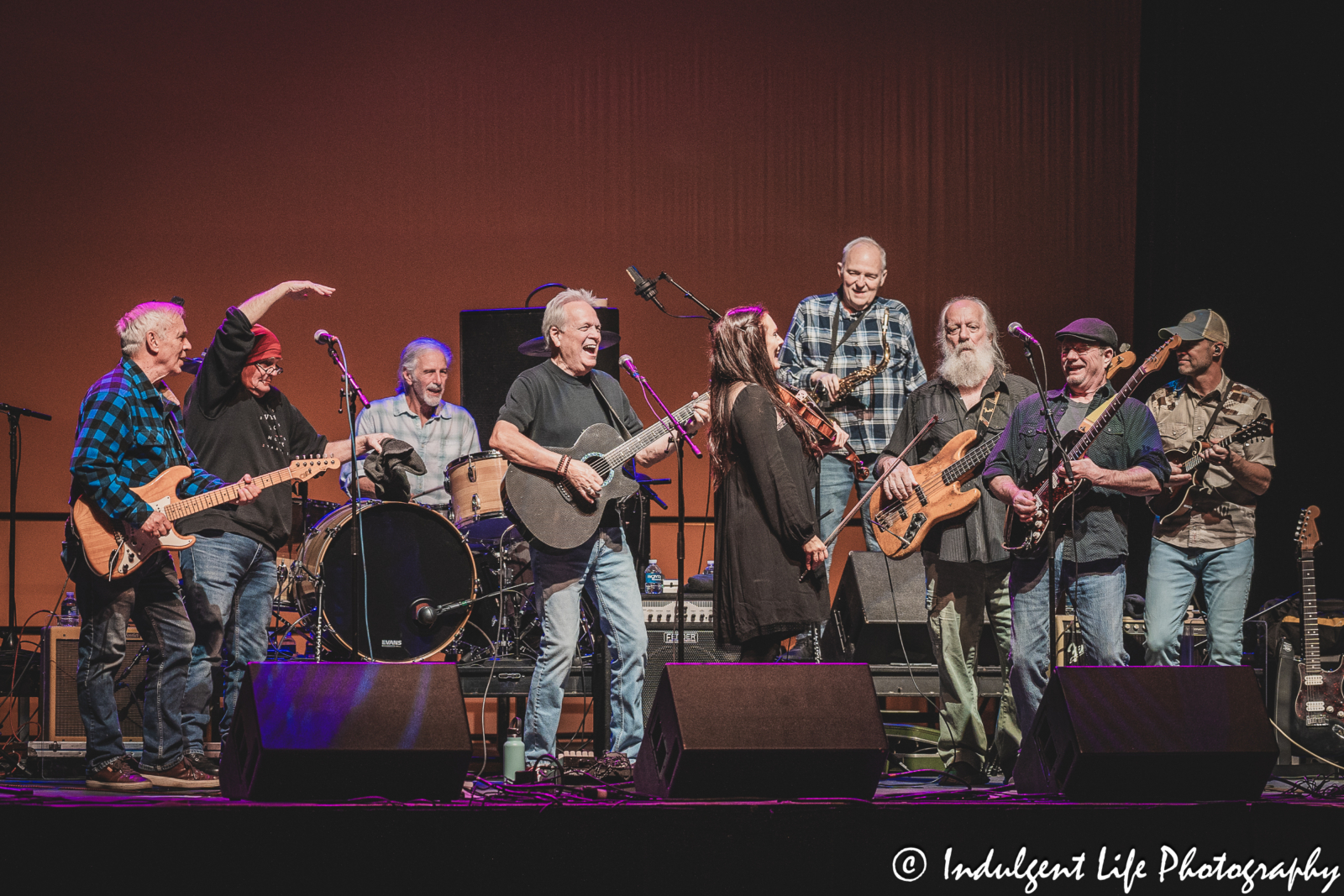 Star Pavilion live concert performance at Ameristar Casino in Kansas City, MO featuring The Ozark Mountain Daredevils on November 11, 2023.