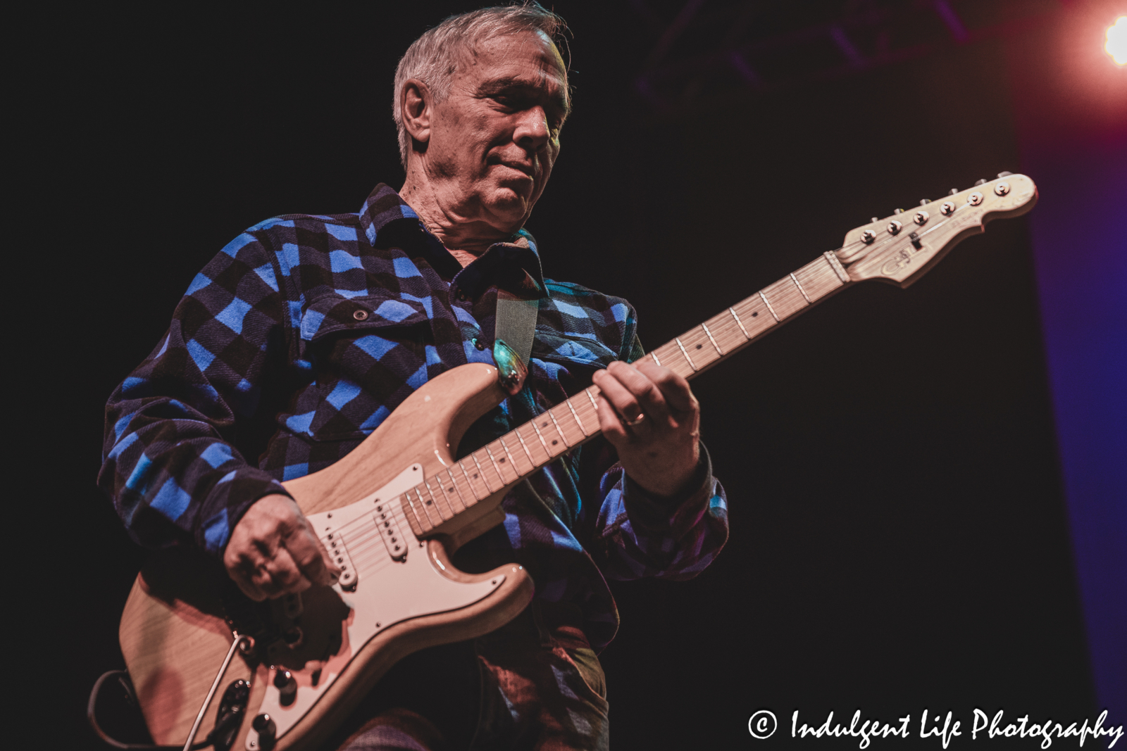 Rhythm guitarist and singer Nick Sibley of The Ozark Mountain Daredevils live in concert at Ameristar Casino in Kansas City, MO on November 11, 2023..