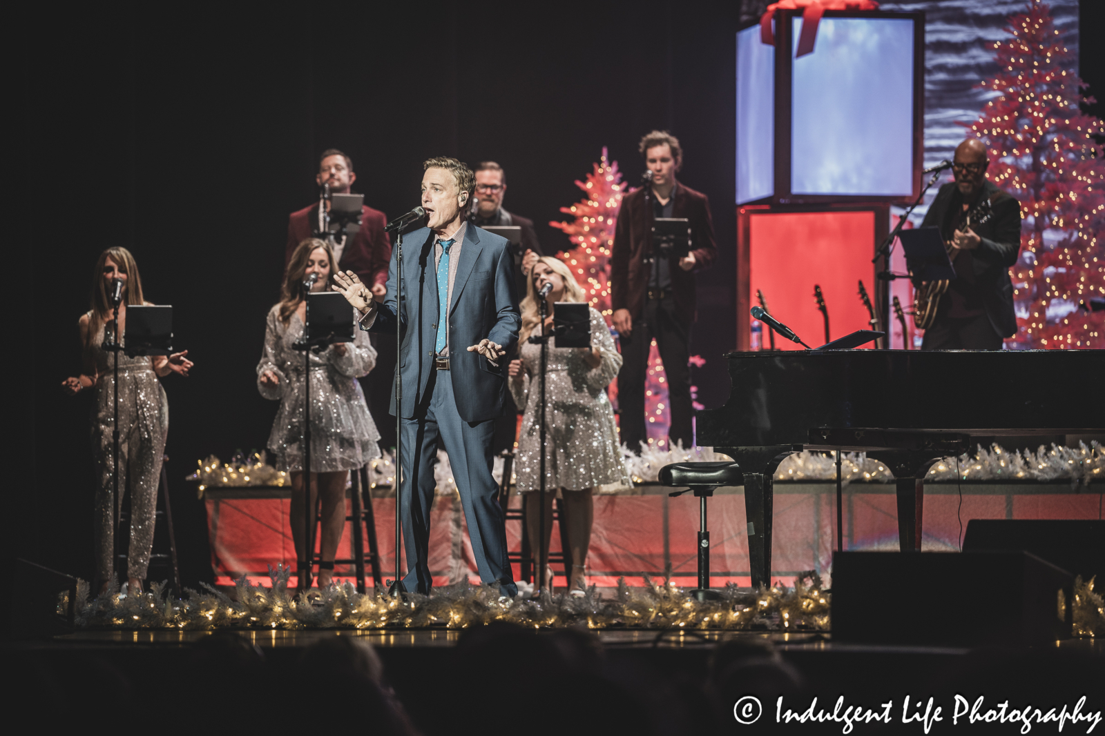 Michael W. Smith singing live during his Christmas concert at Music Hall in downtown Kansas City, MO on November 30, 2023.
