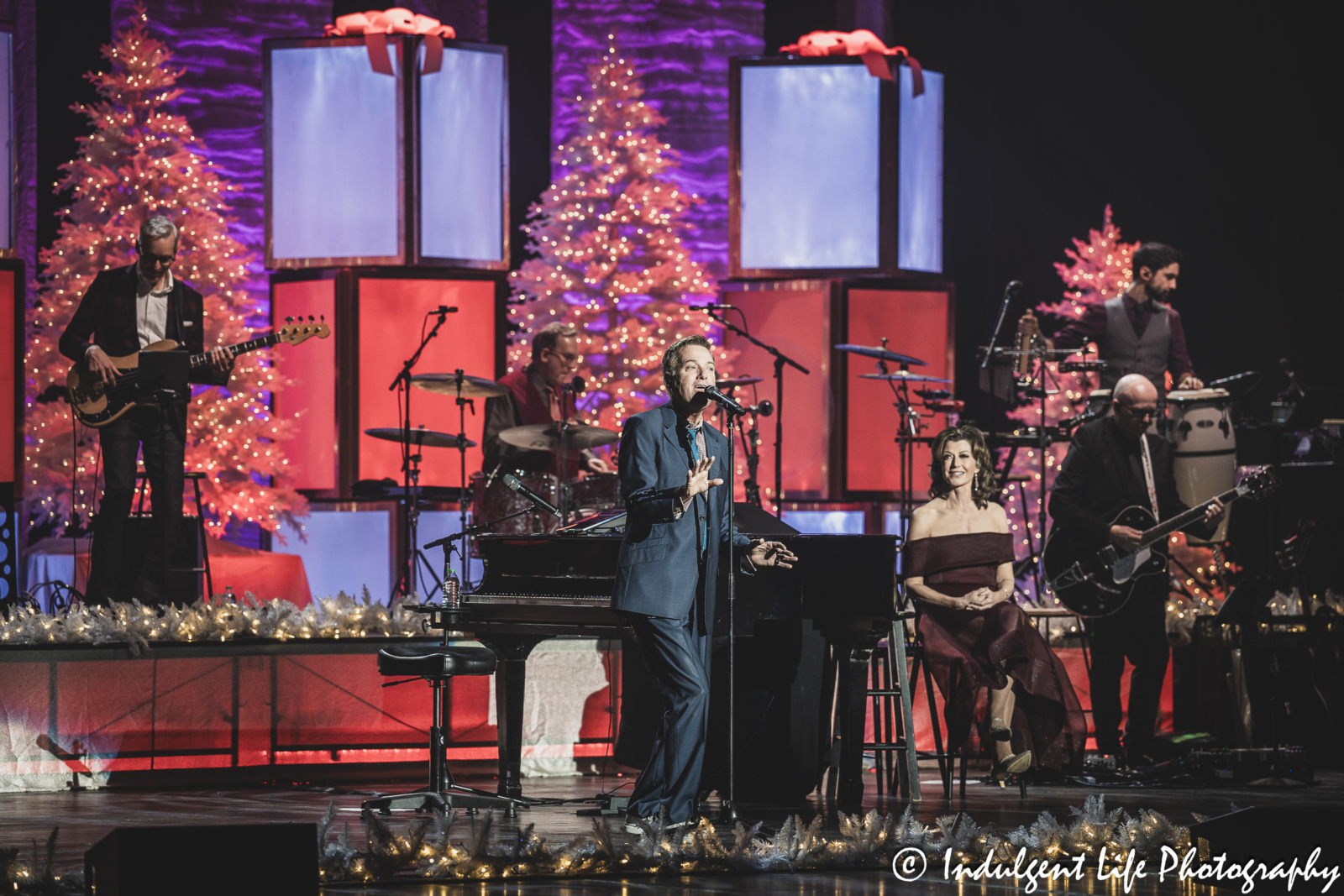 Michael W. Smith performing with Amy Grant during their Christmas Live show at Music Hall in downtown Kansa City, MO on November 30, 2023.