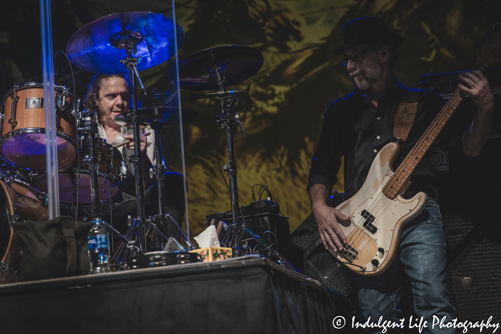 Bass guitarist Tony Black and drummer B.B. Borden of The Marshall Tucker Band performing live at Ameristar Casino's Star Pavilion in Kansas City, MO on December 1, 2023.