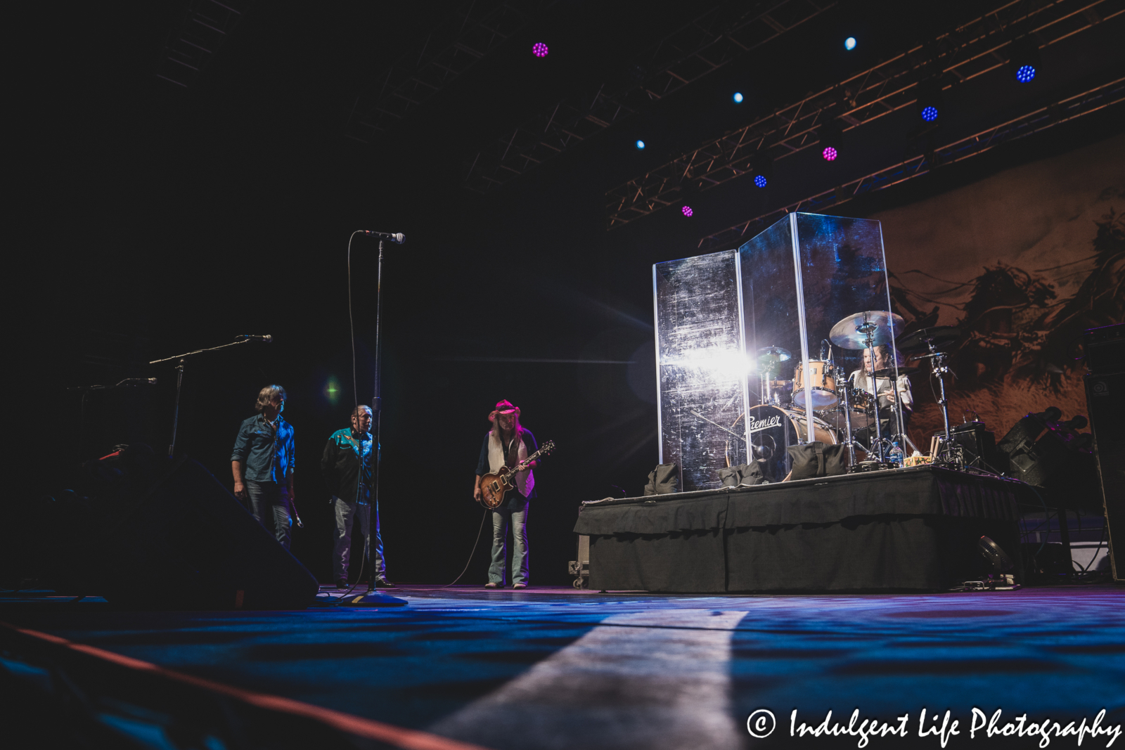 Drummer B.B. Borden of The Marshall Tucker Band live in concert at Ameristar Casino's Star Pavilion in Kansas City, MO on December 1, 2023.