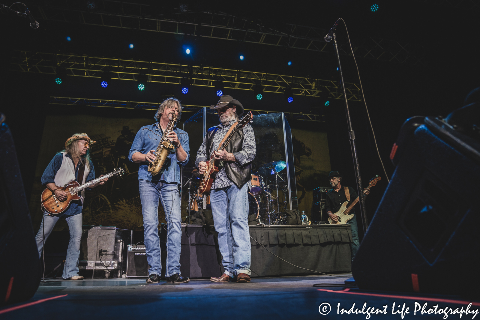 The Marshall Tucker Band members jamming live at Star Pavilion inside of Ameristar Casino in Kansas City, MO on December 1, 2023.