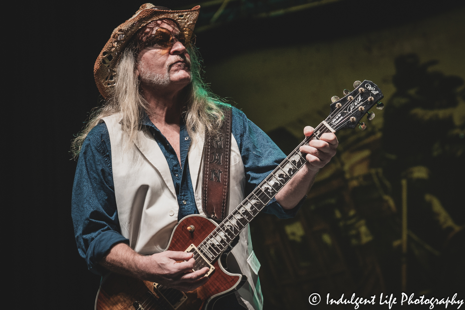 The Marshall Tucker Band guitarist Chris Hicks playing live at Star Pavilion inside of Ameristar Casino in Kansas City, MO on December 1, 2023.