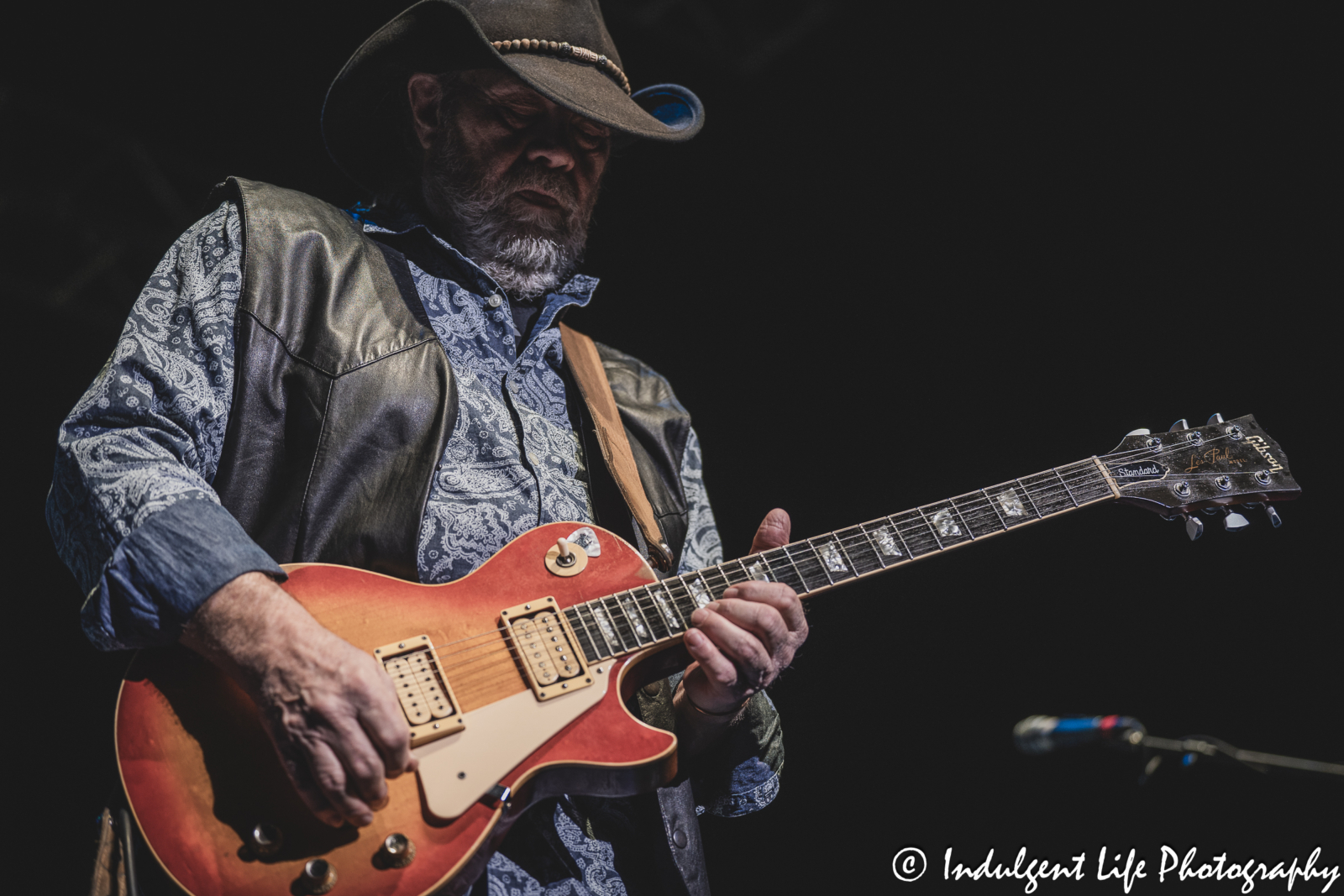 Guitarist Rick Willis of The Marshall Tucker Band playing live at Ameristar Casino's Star Pavilion in Kansas City, MO on December 1, 2023.