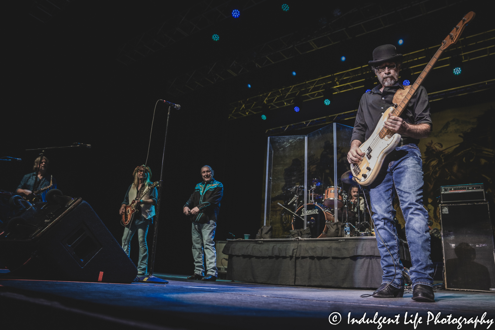 Bass guitar player Tony Black of The Marshall Tucker Band live in concert at Star Pavilion inside of Ameristar Casino in Kansas City, MO on December 1, 2023.