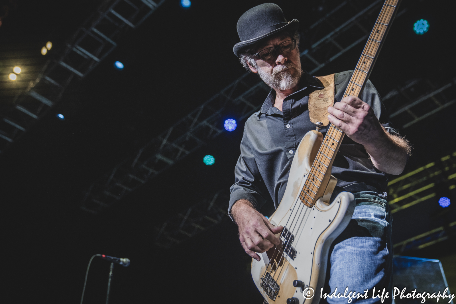 The Marshall Tucker Band bass guitarist Tony Black performing live at Ameristar Casino's Star Pavilion in Kansas City, MO on December 1, 2023.