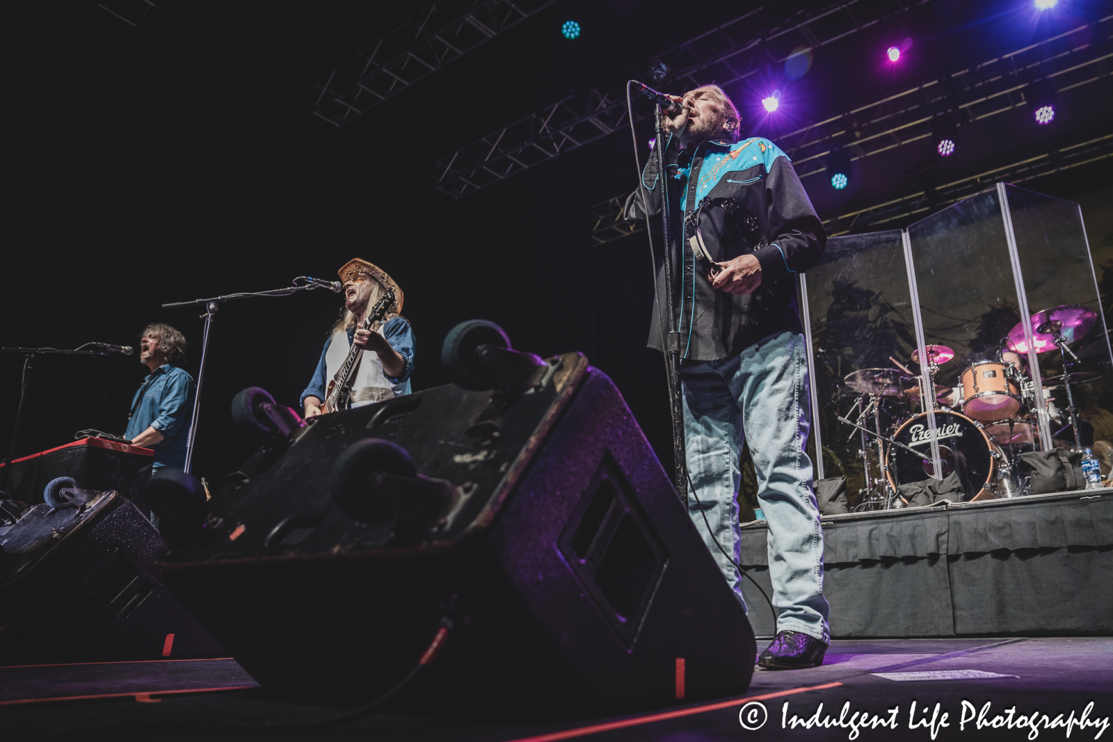 Lead singer Doug Gray performing live with The Marshall Tucker Band at Ameristar Casino Hotel Kansas City on December 1, 2023.