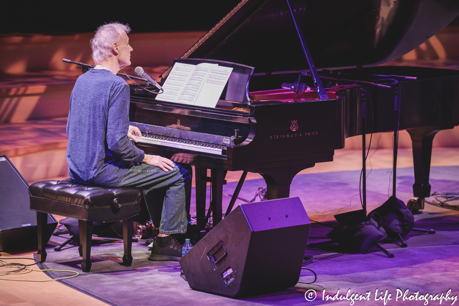 Bruce Hornsby playing the piano live at Helzberg Hall inside of Kauffman Center for the Performing Arts in downtown Kansas City, MO on March 14, 2024.