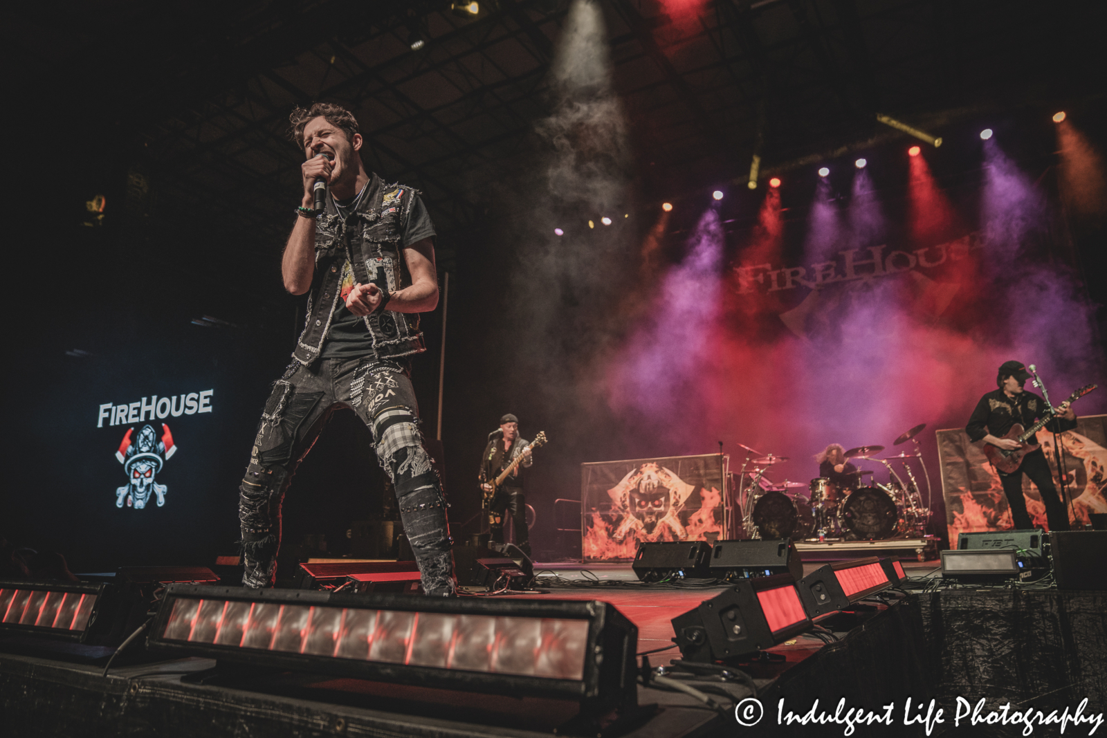 Nate Peck fronting for Firehouse at Hy-Vee Arena in Kansas City, MO on March 22, 2024.