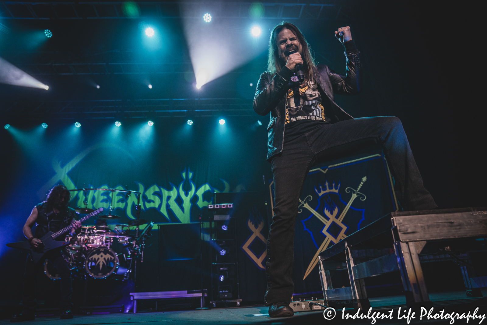Queensrÿche lead singer Todd La Torre performing "Nightrider" live at Ameristar Casino's Star Pavilion in Kansas City, MO on April 5, 2024.