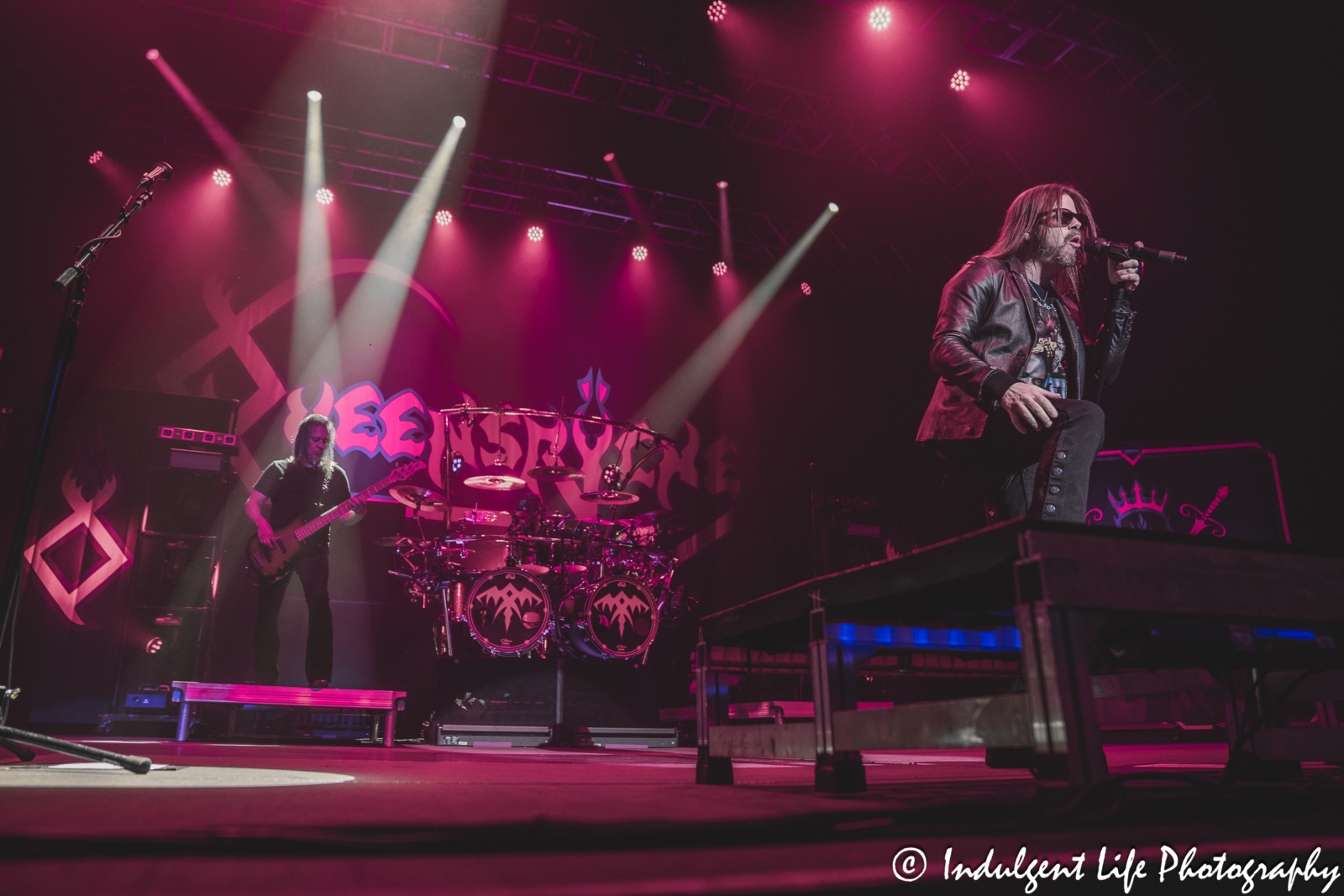 Queensrÿche frontman Todd La Torre singing "Queen of the Reich" live at Star Pavilion inside of Ameristar Casino in Kansas City, MO on April 5, 2024.