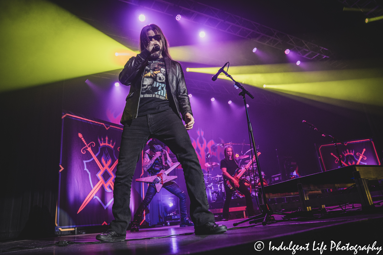 Lead singer Todd La Torre of Queensrÿche performing "Queen of the Reich" live at Ameristar Casino's Star Pavilion in Kansas City, MO on April 5, 2024.