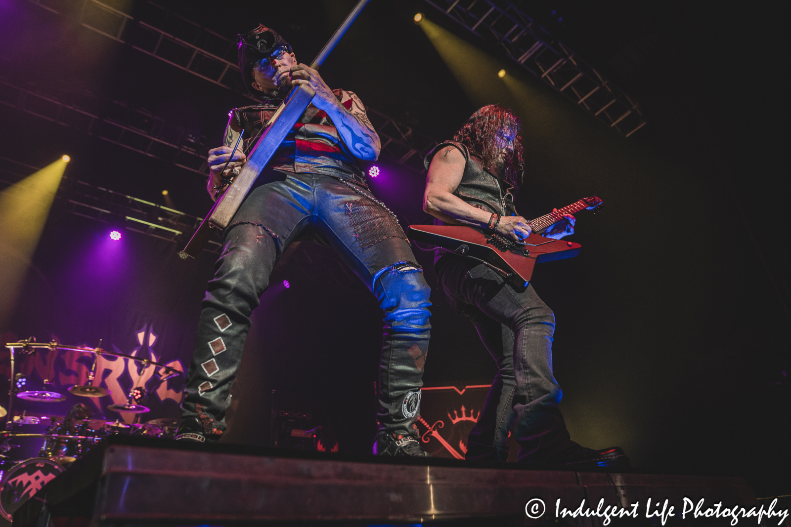 Queensrÿche guitarists Mike Stone and Michael Wilton performing live together at Star Pavilion inside of Ameristar Casino in Kansas City, MO on April 5, 2024.