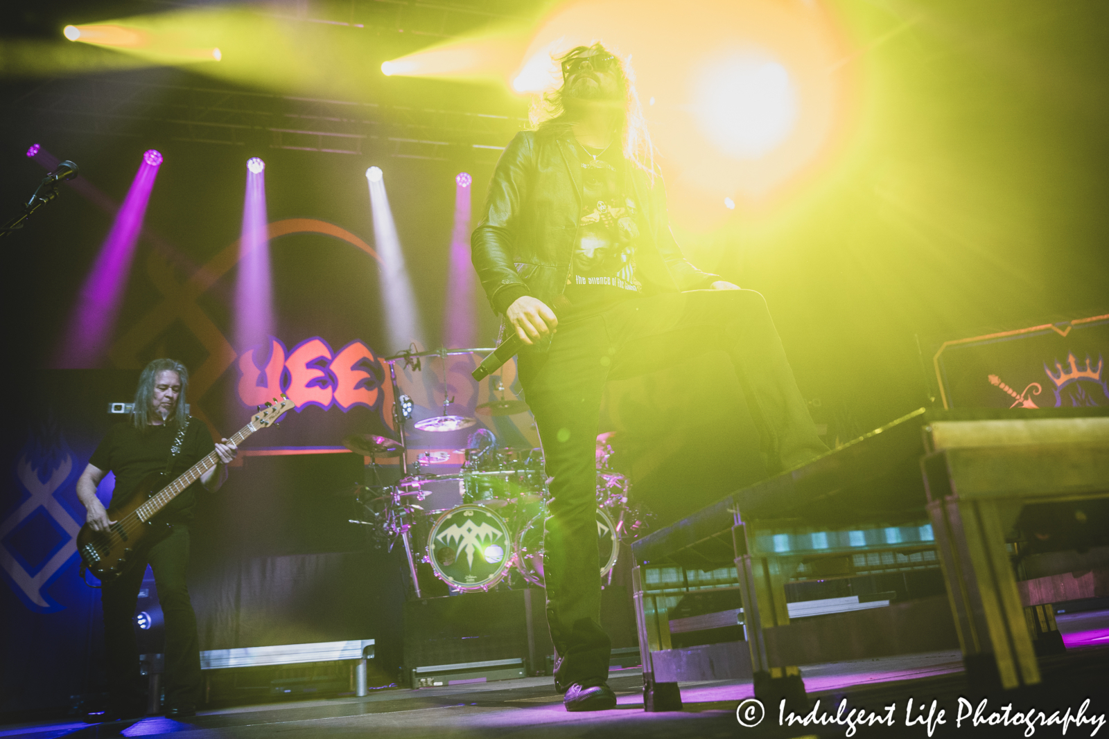 Queensrÿche lead singer Todd La Torre live in concert Ameristar Casino's Star Pavilion in Kansas City, MO on April 5, 2024.