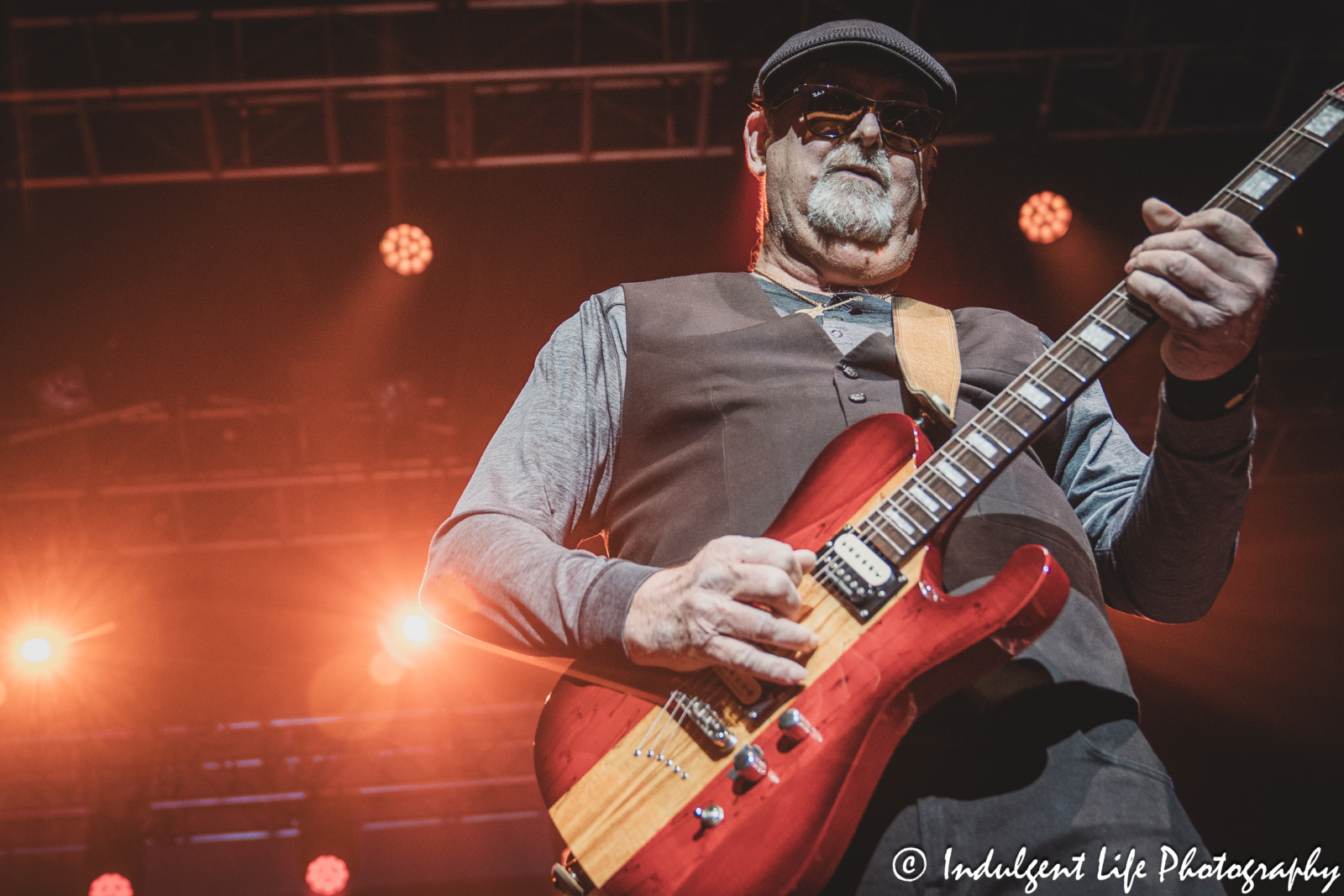 Foghat guitarist Bryan Bassett live in concert at Star Pavilion inside of Ameristar Casino in Kansas City, MO on March 15, 2025.