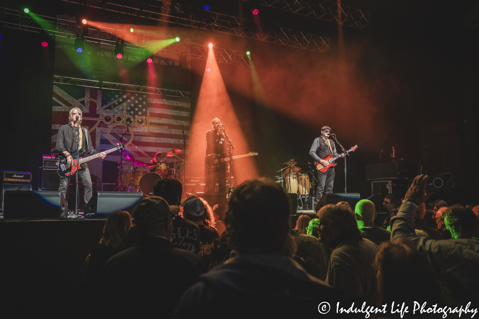 Foghat performing "Play That Funky Music" by Wild Cherry live in concert at Ameristar Casino in Kansas City, MO on March 15, 2025.
