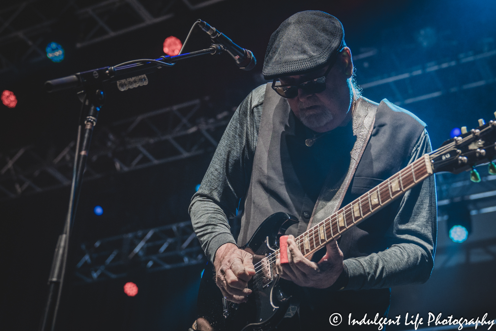 Guitar player Bryan Bassett of Foghat performing live at Ameristar Casino's Star Pavilion in Kansas City, MO on March 15, 2025.