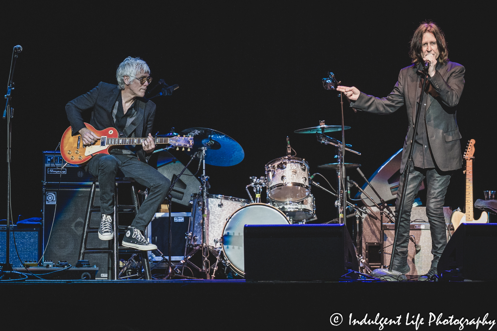 John Waite and guitarist Kyle Cook live in concert together at Ameristar Casino in Kansas City, MO on March 8, 2025.