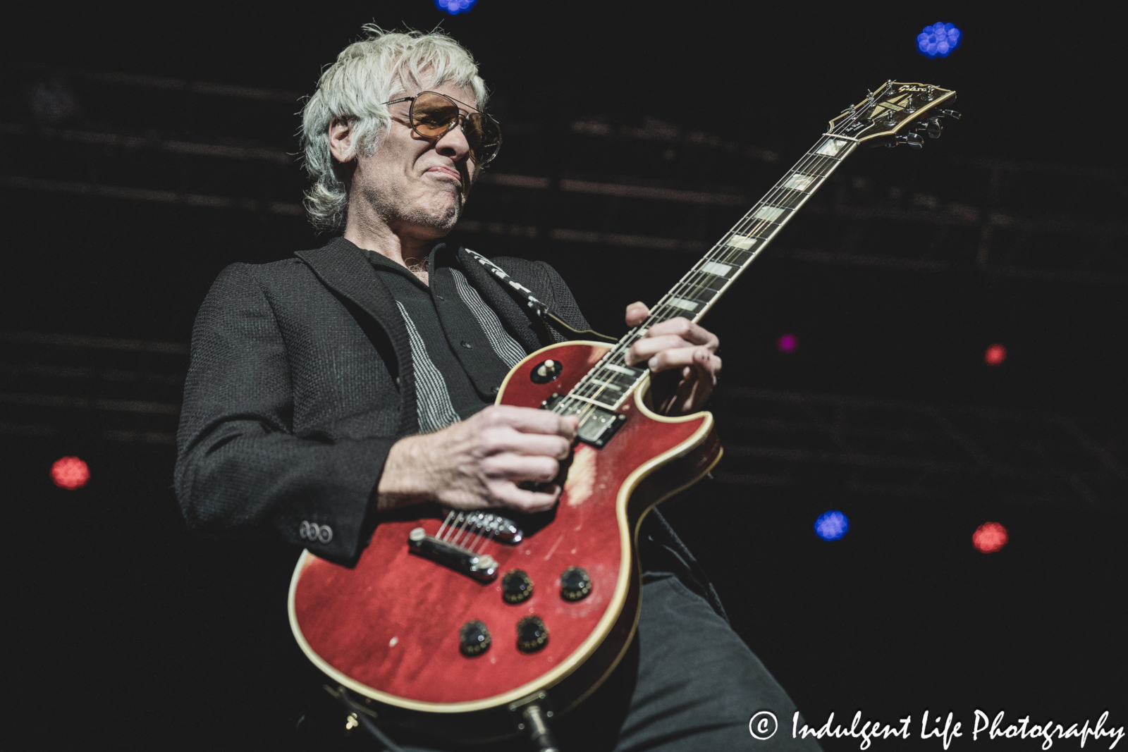 Guitar player Kyle Cook performing live with John Waite at Ameristar Casino's Star Pavilion in Kansas City, MO on March 8, 2025.
