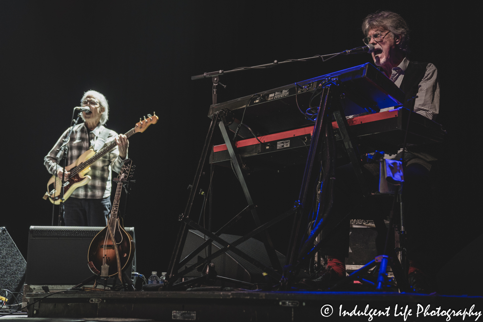 Nitty Gritty Dirt Band members Jim Photolog and Bob Carpenter performing together at Ameristar Casino in Kansas City, MO on March 22, 2025.