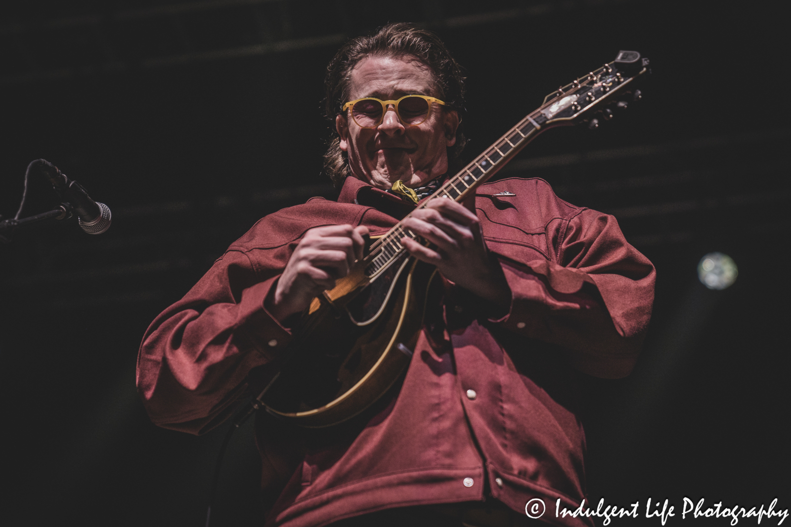 Ross Holmes of Nitty Gritty Dirt Band playing the mandolin live at Star Pavilion inside of Ameristar Casino in Kansas City, MO on March 22, 2025.