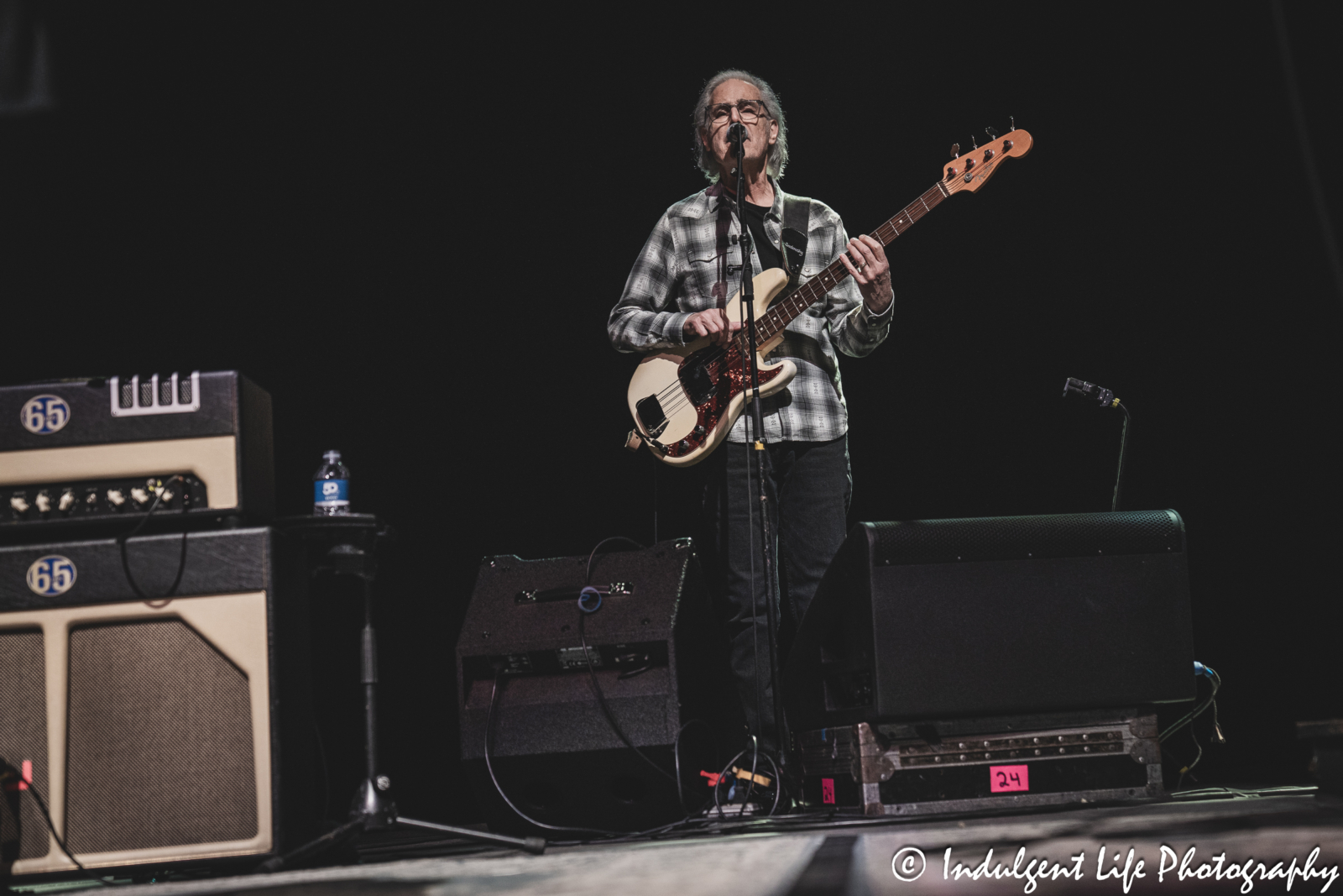 Bass player Jim Photoglo of Nitty Gritty Dirt Band live in concert at Ameristar Casino's Star Pavilion in Kansas City, MO on March 22, 2025.