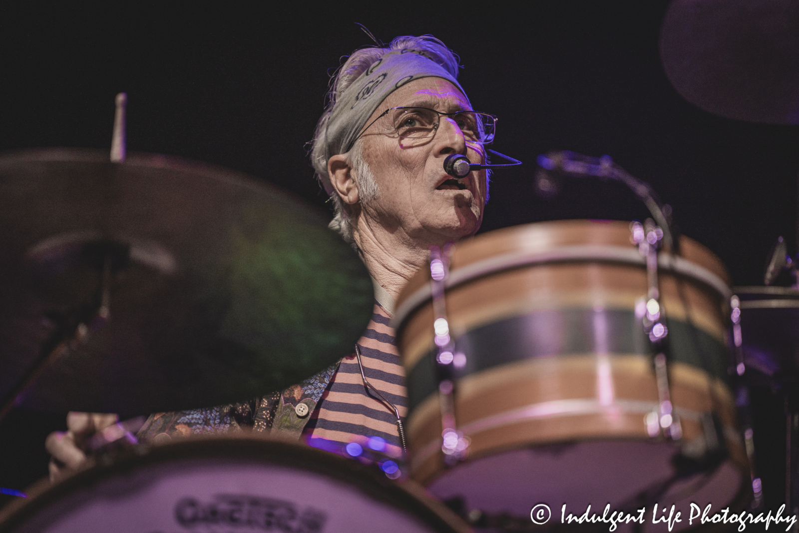 Nitty Gritty Dirt Band drummer Jimmie Fadden performing live at Ameristar Casino's Star Pavilion in Kansas City, MO on March 22, 2025.