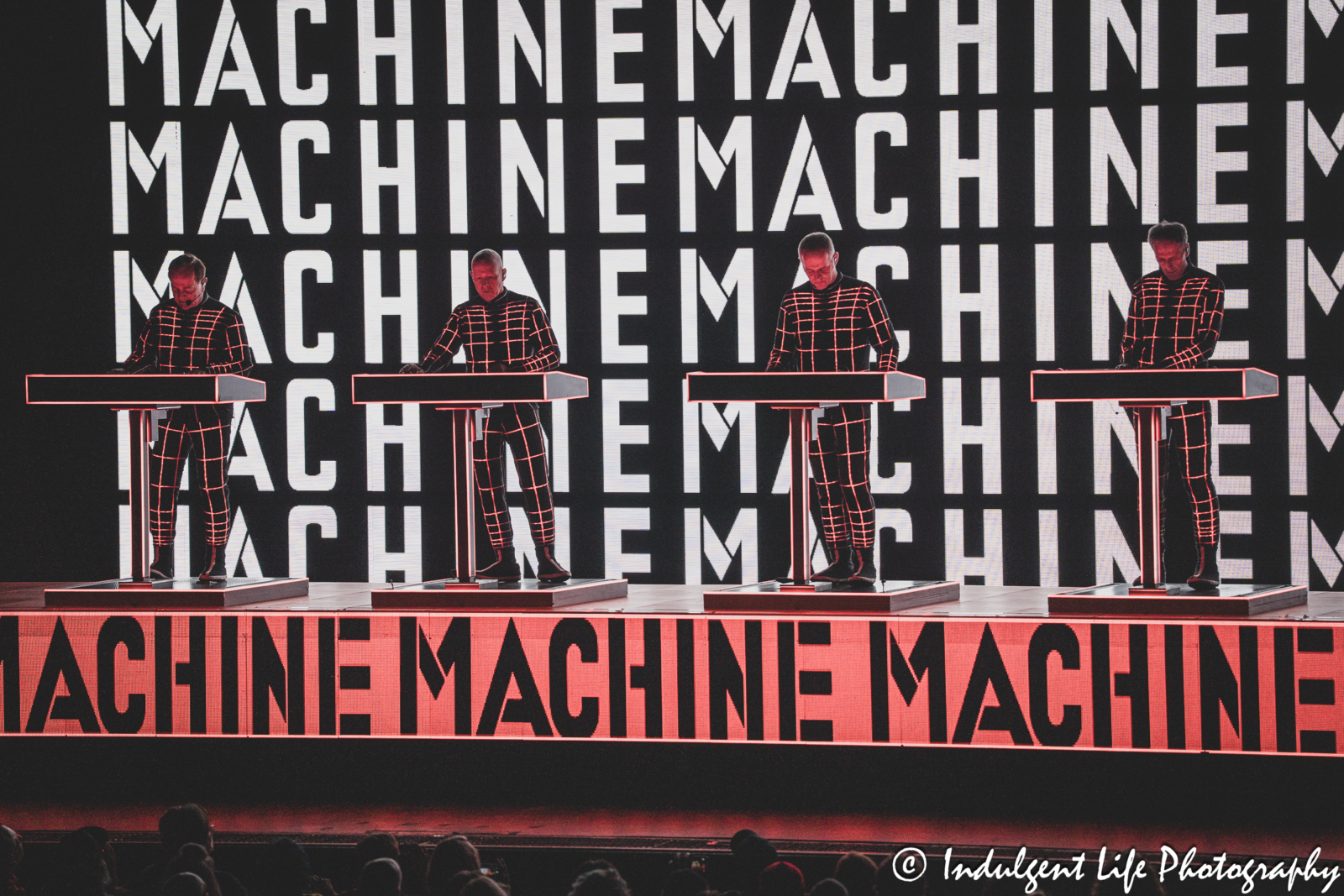 Kraftwerk performing "The Man-Machine" live in concert at The Midland in downtown Kansas City, MO on March 31, 2025.