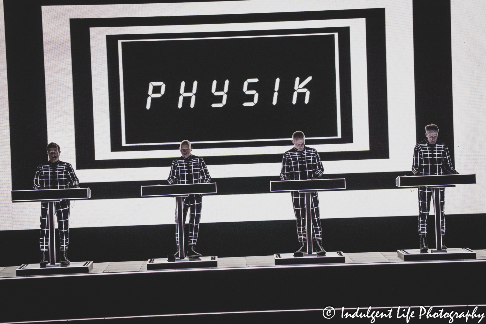 Kraftwerk live in concert performing "Electric Café" at Midland Theatre in downtown Kansas City, MO on March 31, 2025.
