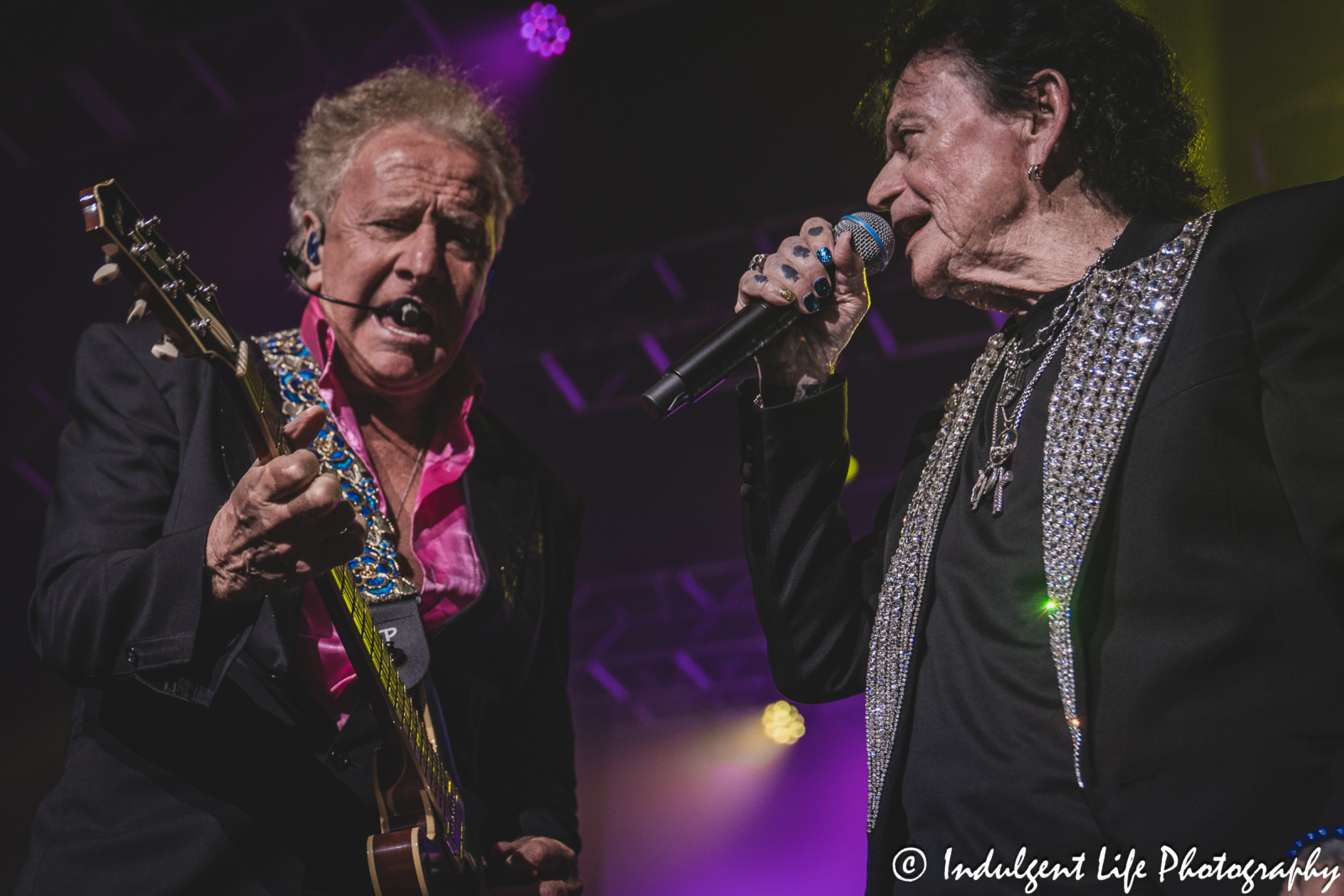 Graham Russell and Russell Hitchcock of Air Supply performing "Even the Nights Are Better" together at Ameristar Casino in Kansas City, MO on May 17, 2025.