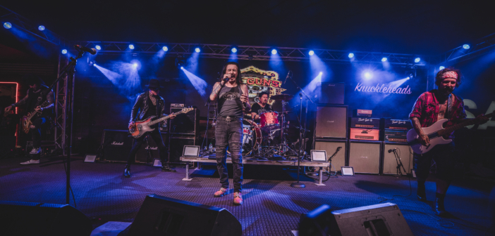 L.A. Guns performed live in concert on the outdoor stage at Knuckleheads Saloon in Kansas City, MO on May 22, 2025.
