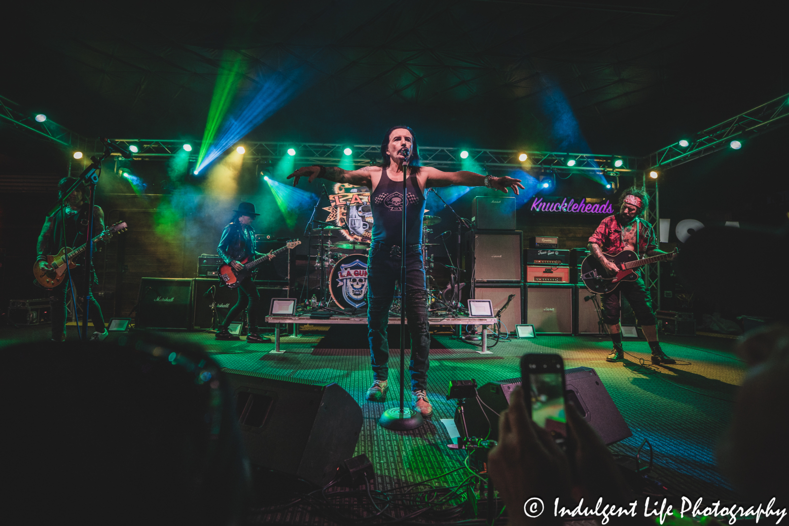 L.A. Guns performing live at Knuckleheads Saloon in Kansas City, MO on May 22, 2025.