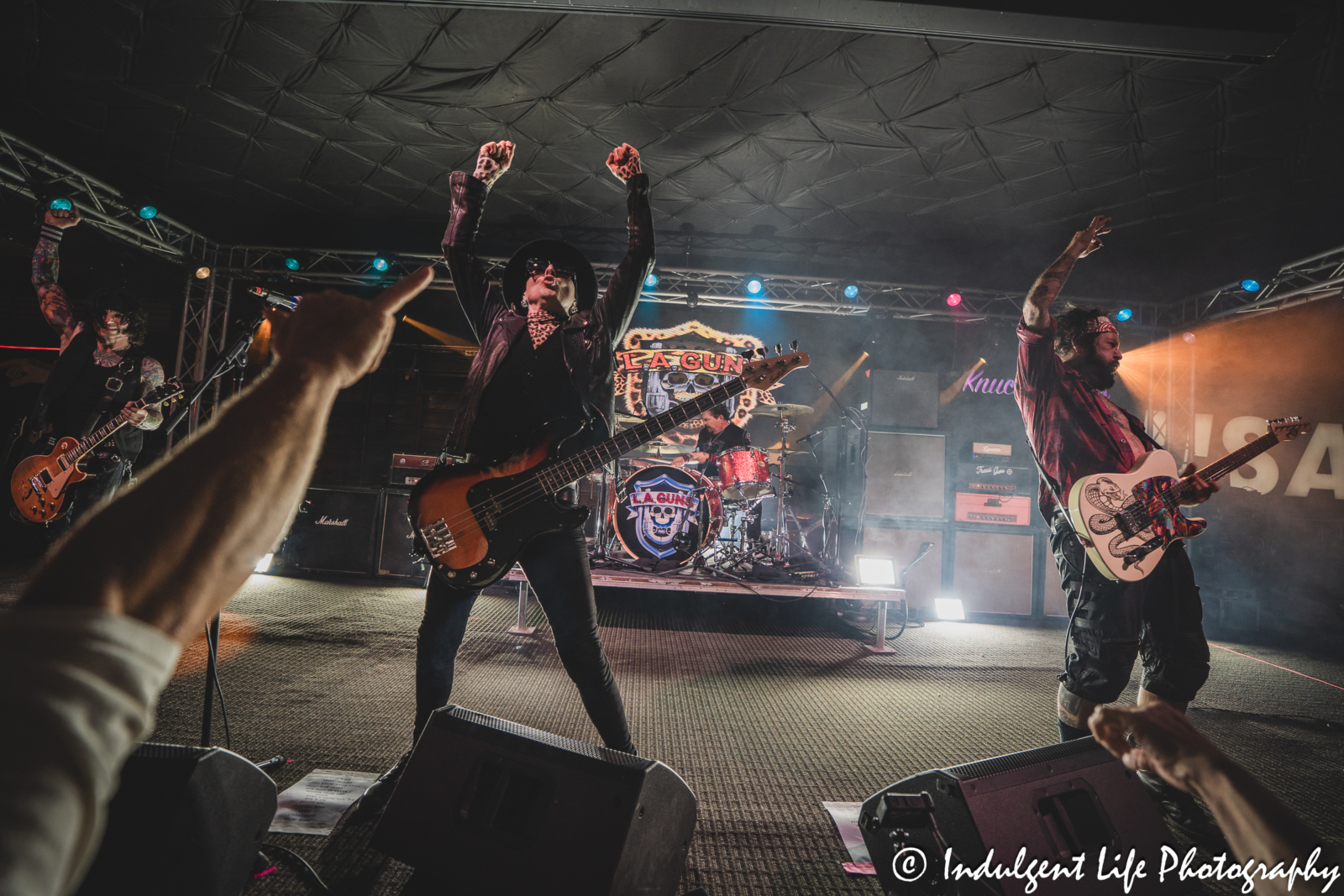 L.A. Guns closing up its concert at Knuckleheads Saloon in Kansas City, MO on May 22, 2025.