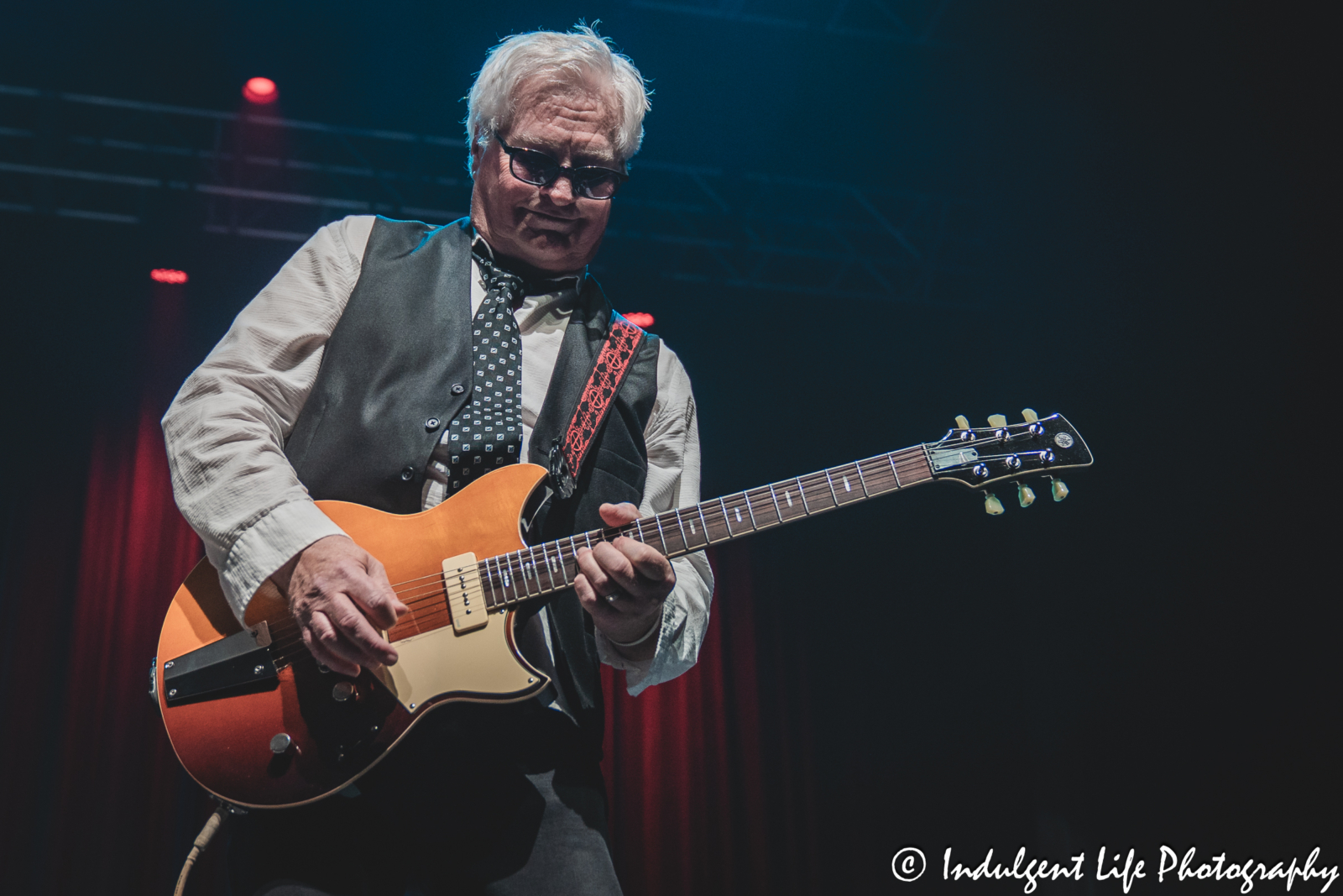 Missouri band founding member and guitarist Lane Turner live in concert at Ameristar Casino's Star Pavilion in Kansas City, MO on April 26, 2025.
